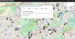 War Memorials maps