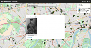 War Memorials maps