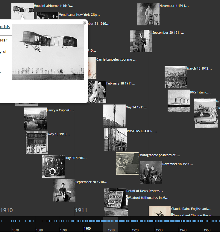 Flickr Commons timeline